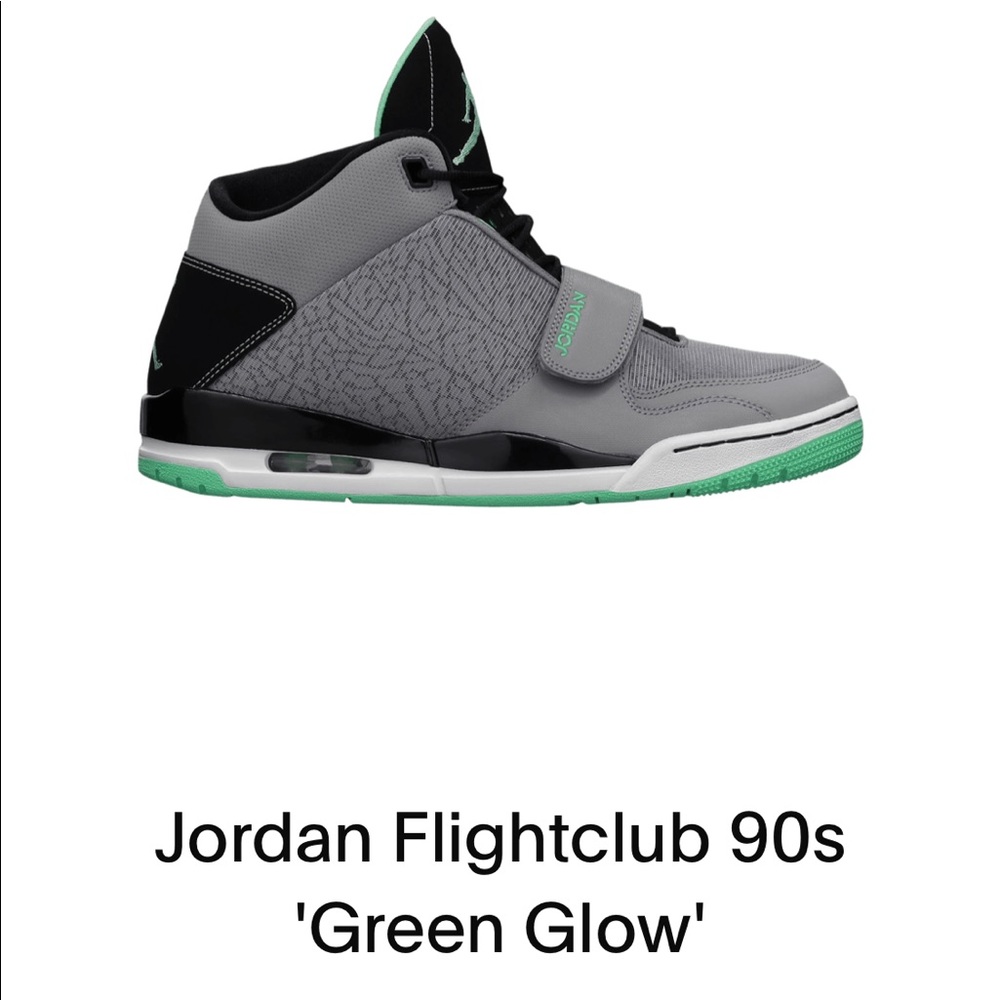 7.5 M, Jordan Fightclub 90s- Green Glow,